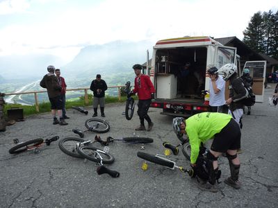 Start zum ersten Downhill Start zum ersten Downhill