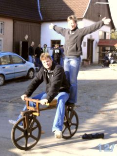 Wolfgang auf dem Laufrad Wolfgang auf dem Laufrad