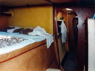 Doppelkoje im Vorschiff Doppelkoje im Vorschiff