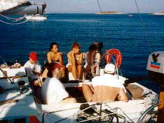 Pause in einer Bucht Pause in einer Bucht