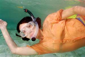 Runy am Schnorcheln Runy am Schnorcheln