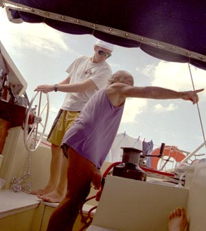 Charly am Ruder Charly am Ruder