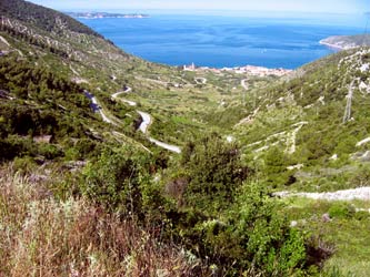 Aussicht nach KOMIZA Aussicht nach KOMIZA