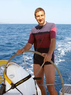 Alfred am Ruder Alfred am Ruder