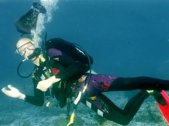 Ich mit Doktorfisch Ich mit Doktorfisch